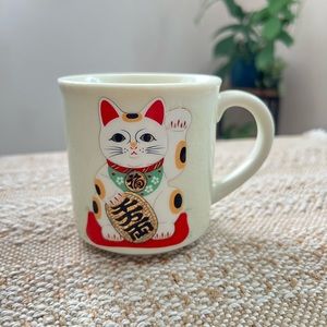 Maneki Neko lucky cat mug